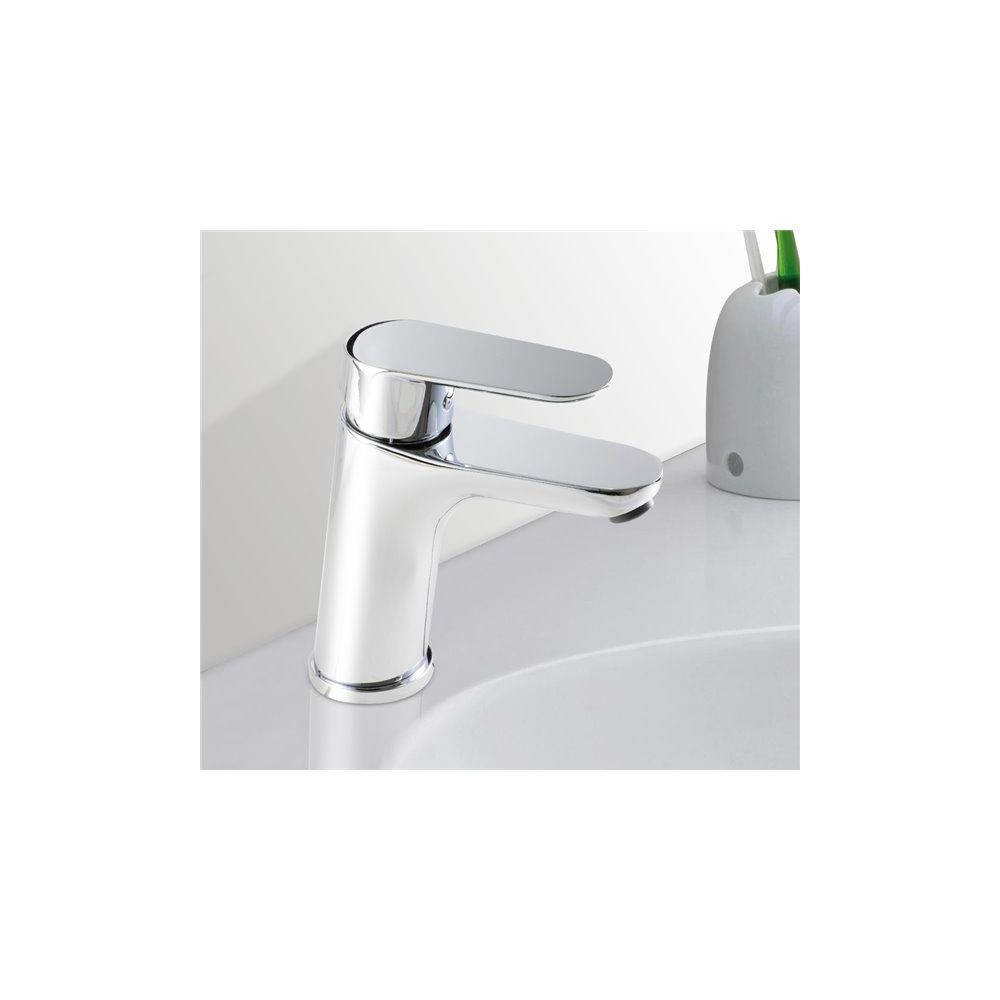 marque generique - Robinet Mitigeur de lavabo chrome design Limiteur debit eau - Robinet de lavabo