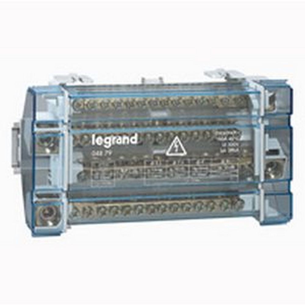 Legrand - LEGRAND 004879 - RÉPARTITEUR MODULAIRE MONOBLOC LEXIC - 4P - 160 A - 15 CONNEXIONS - 10 MODULES - Autres équipements modulaires