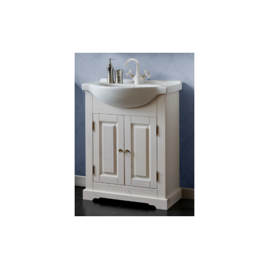 Ac-Deco - Ensemble meuble vasque de salle de bain - Bois - 85 cm - Romantic nowy - Vasque