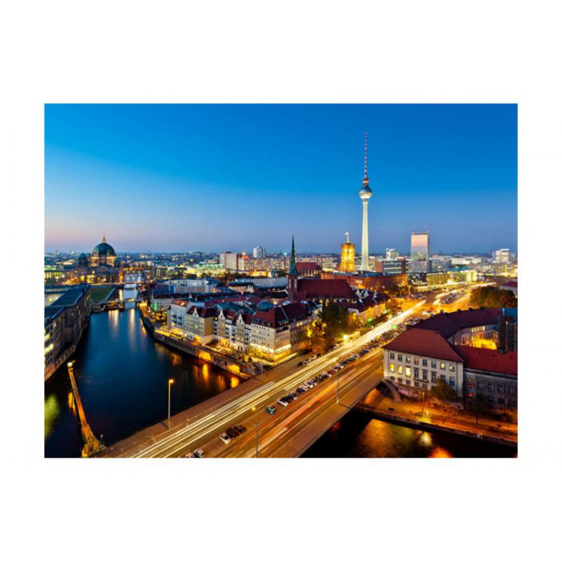 Artgeist - Papier peint - Berlin view from Fischerinsel (night) .Taille : 200x154 - Papier peint