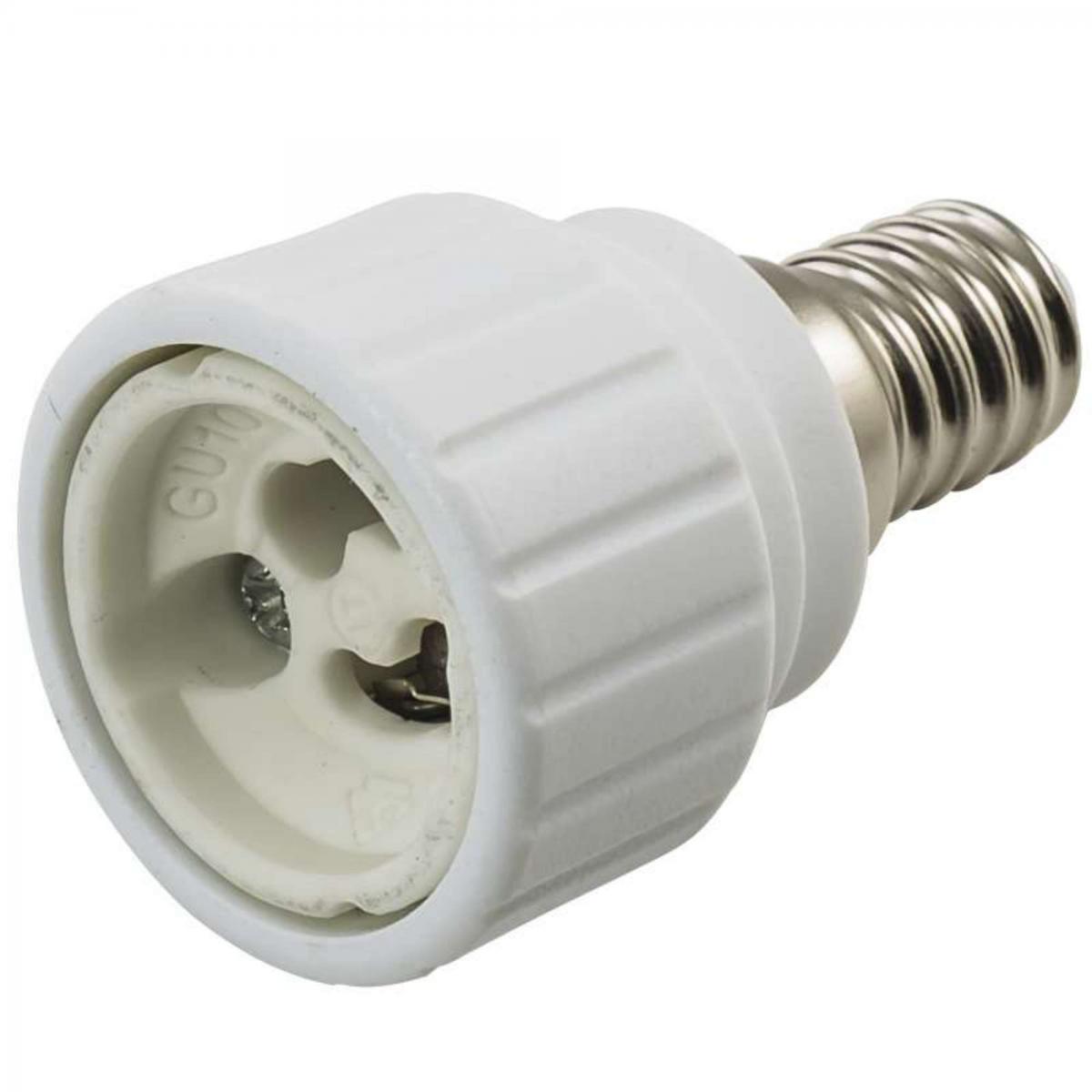 Provence Outillage - Adaptateur douille E14 pour ampoule GU10 - Ampoules LED