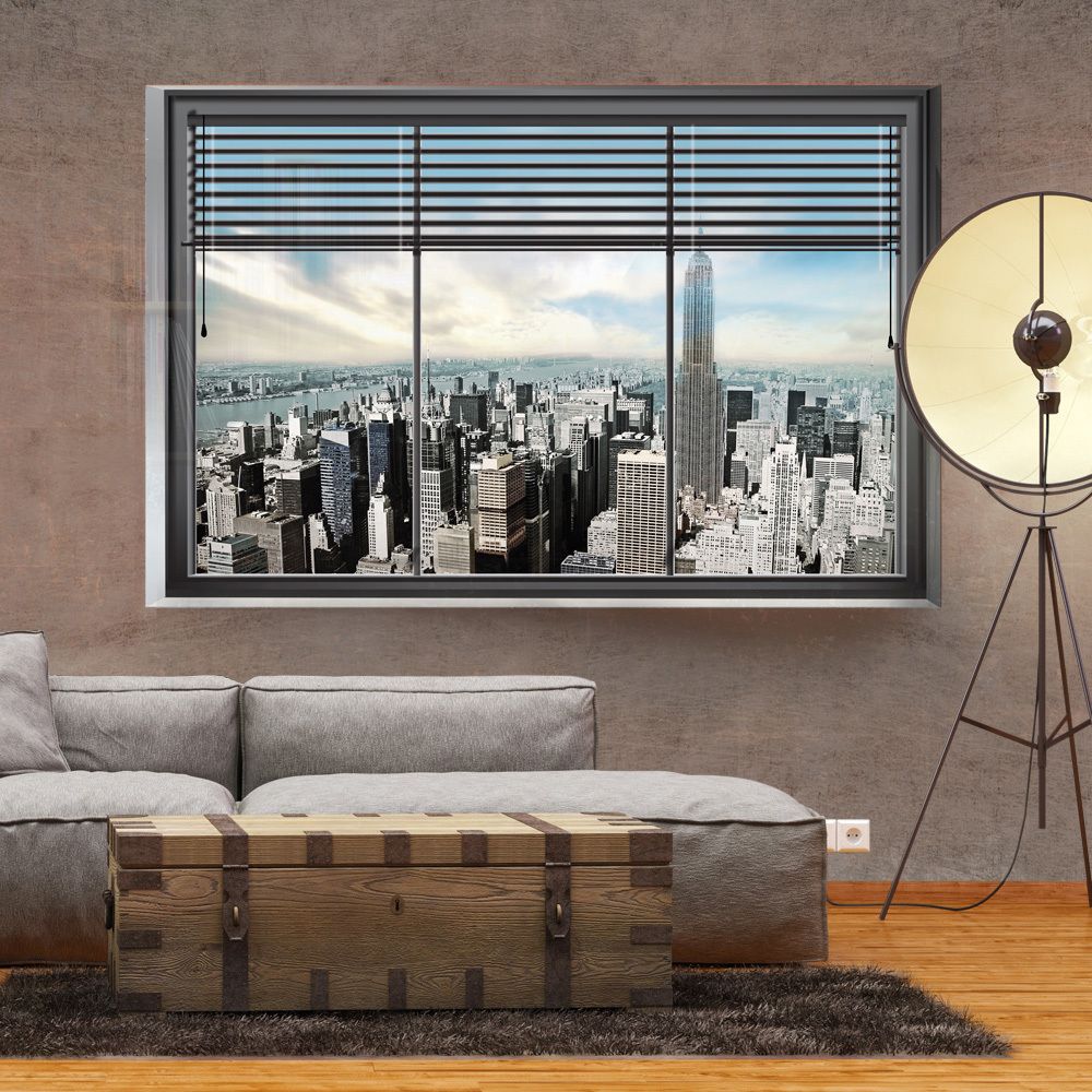 marque generique - 200x140 Papier peint New York Ville et Architecture Superbe New York window - Papier peint