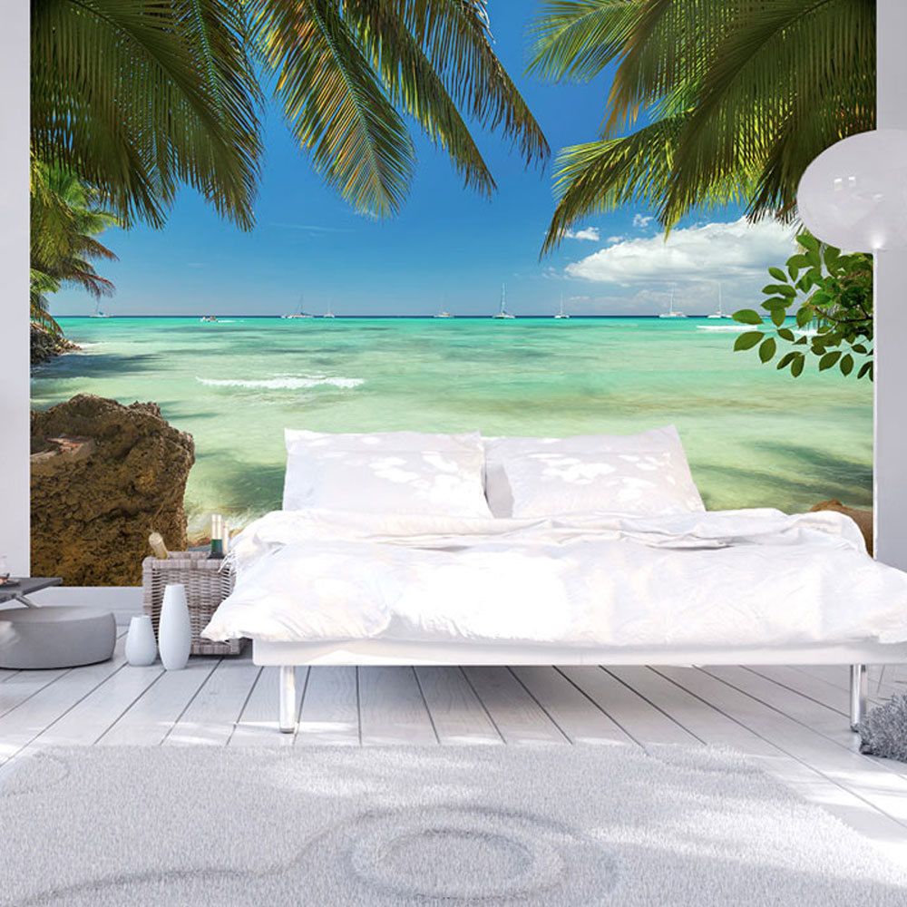 Bimago - Papier peint - Détente sur la plage - Décoration, image, art | Paysages | Mer | - Papier peint