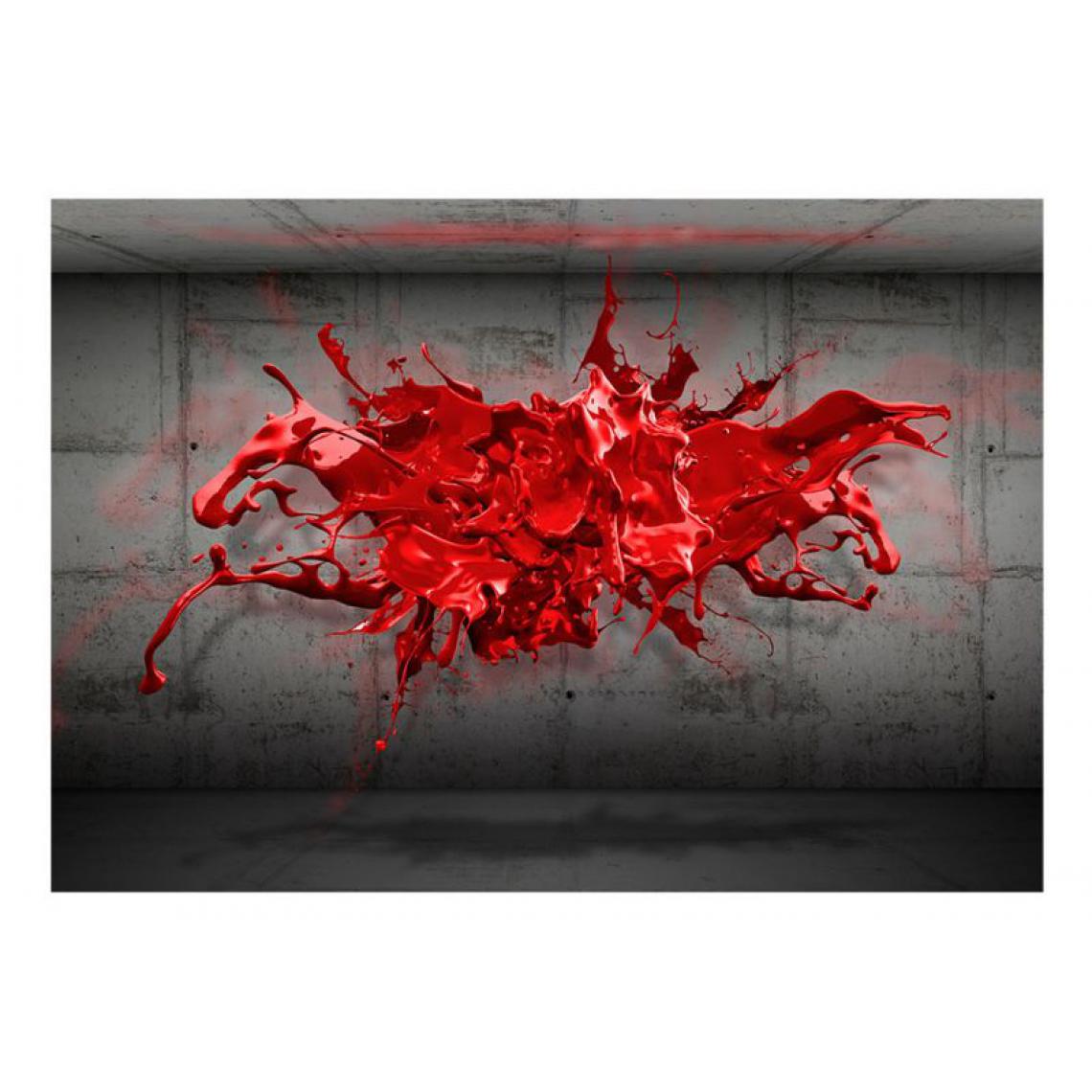 Artgeist - Papier peint - Red Ink Blot .Taille : 150x105 - Papier peint