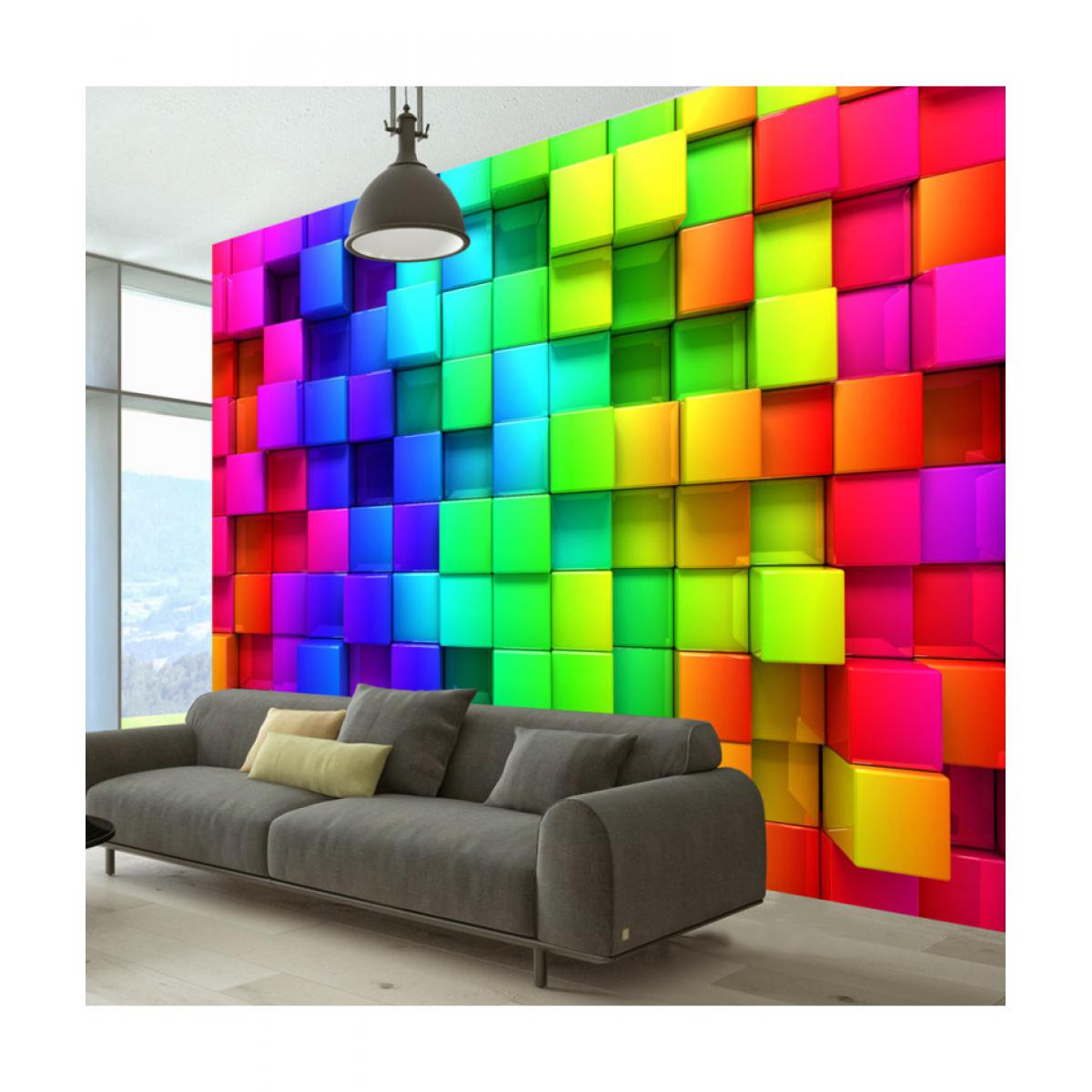 Artgeist - Papier peint - Colourful Cubes 300x210 - Papier peint