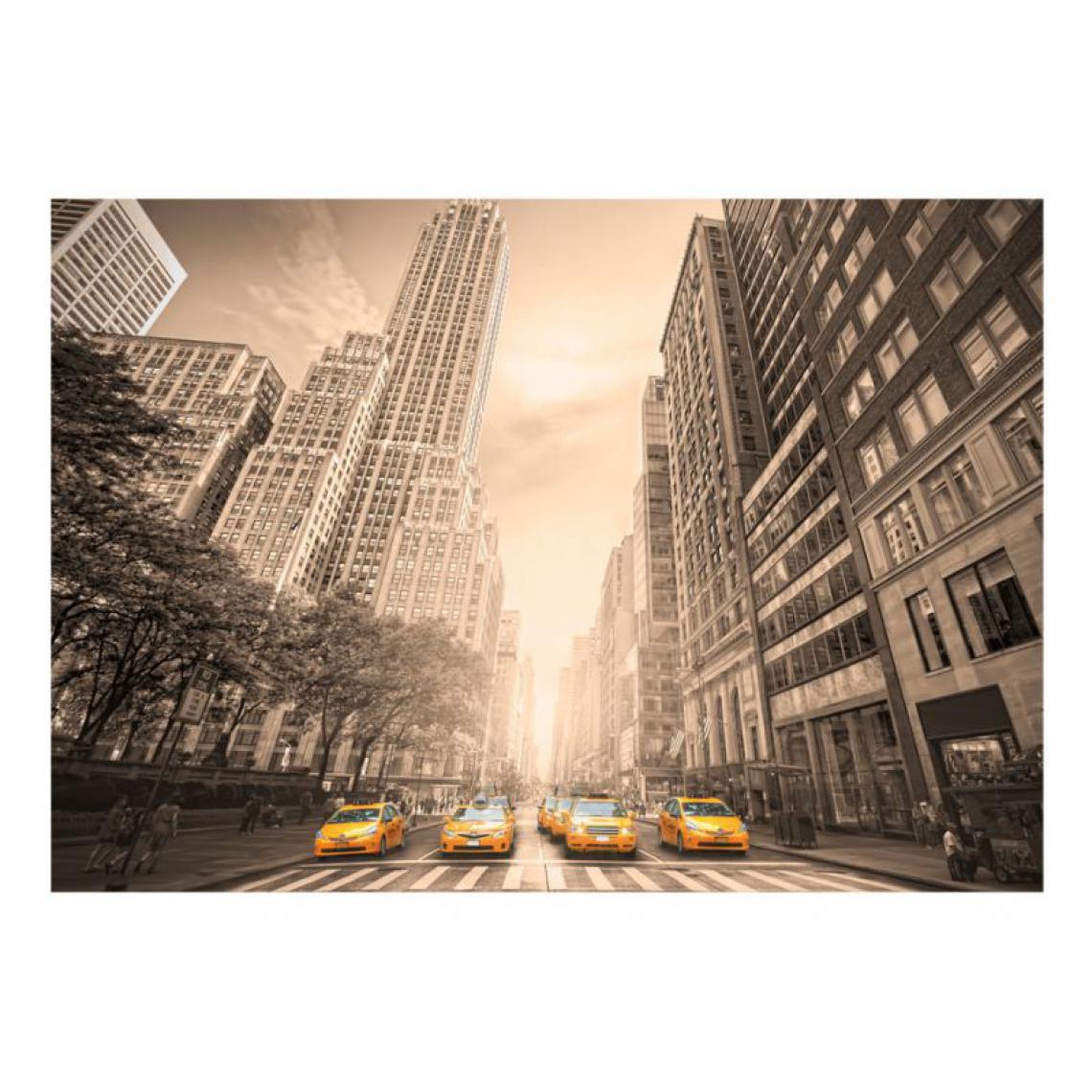 Artgeist - Papier peint - New York taxi - sepia .Taille : 150x105 - Papier peint