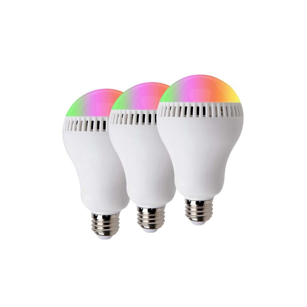 NC - Lot 3 Ampoules LED multicolore RGB et musicale haut-parleur Bluetooth - Ampoules LED