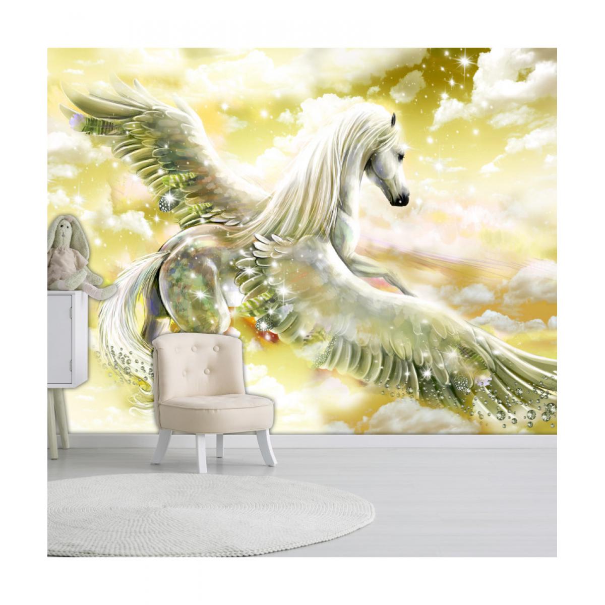 Artgeist - Papier peint - Pegasus (Yellow) 400x280 - Papier peint