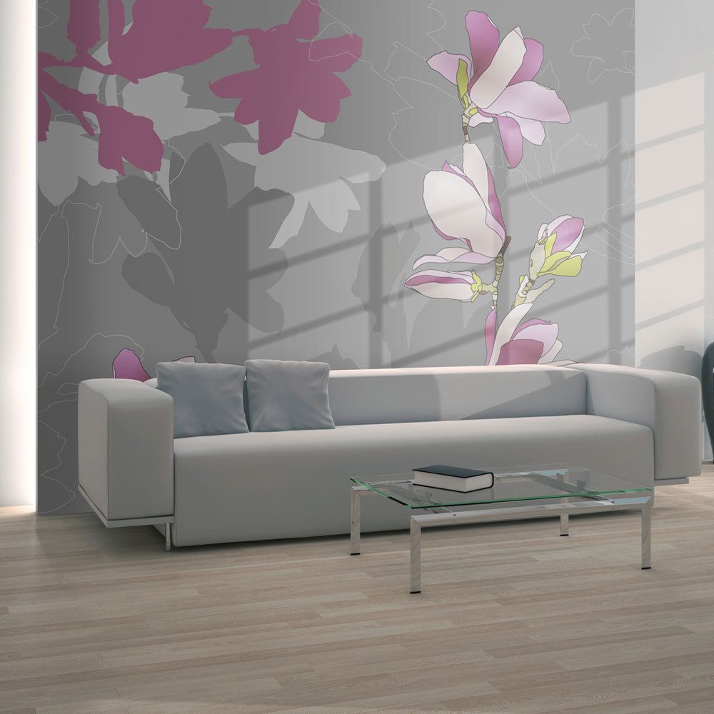 Bimago - Papier peint | magnolia (rose) | 250x193 | Fonds et Dessins | Motifs floraux | - Papier peint