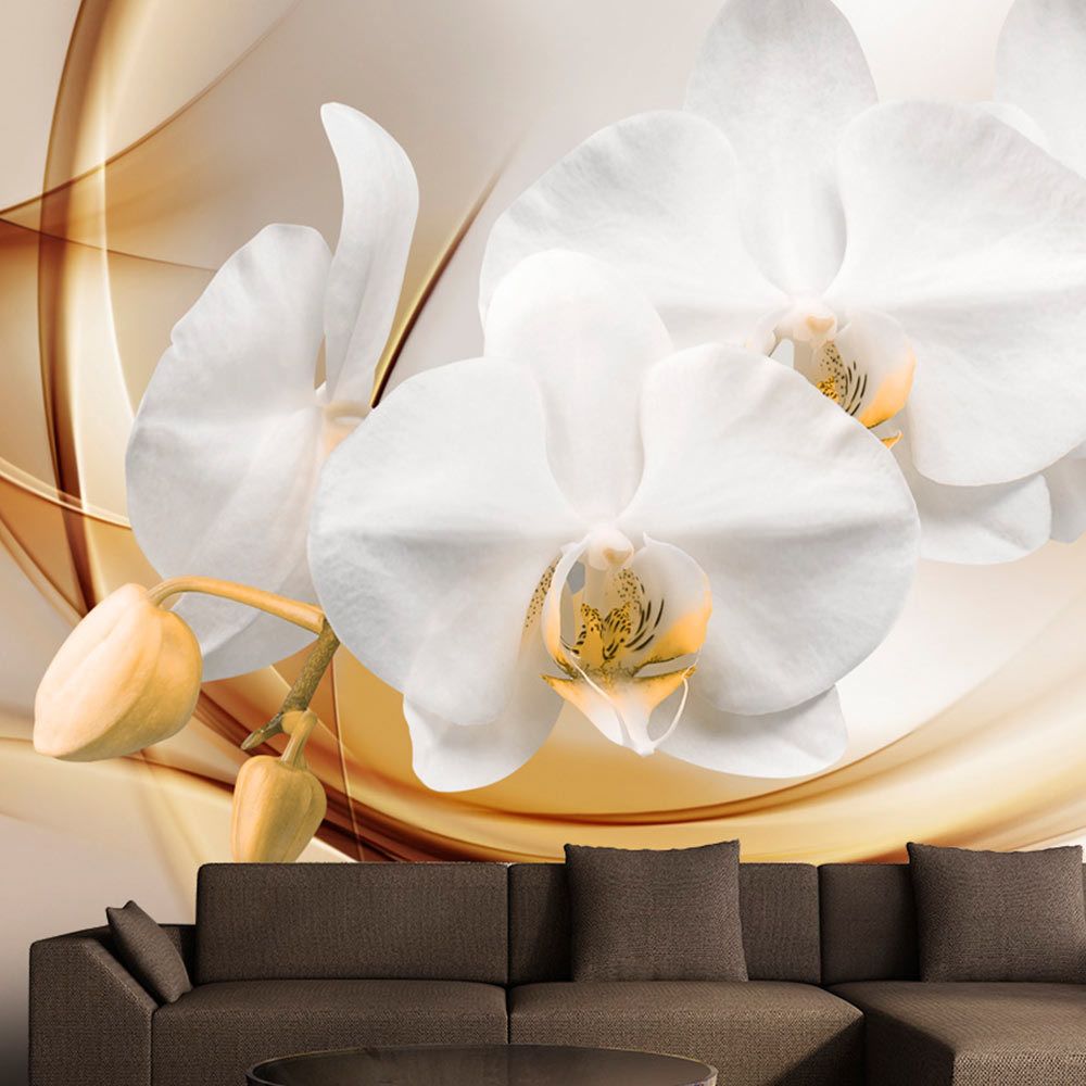 marque generique - 150x105 Papier peint Orchidées Fleurs Stylé Orchid blossom - Papier peint