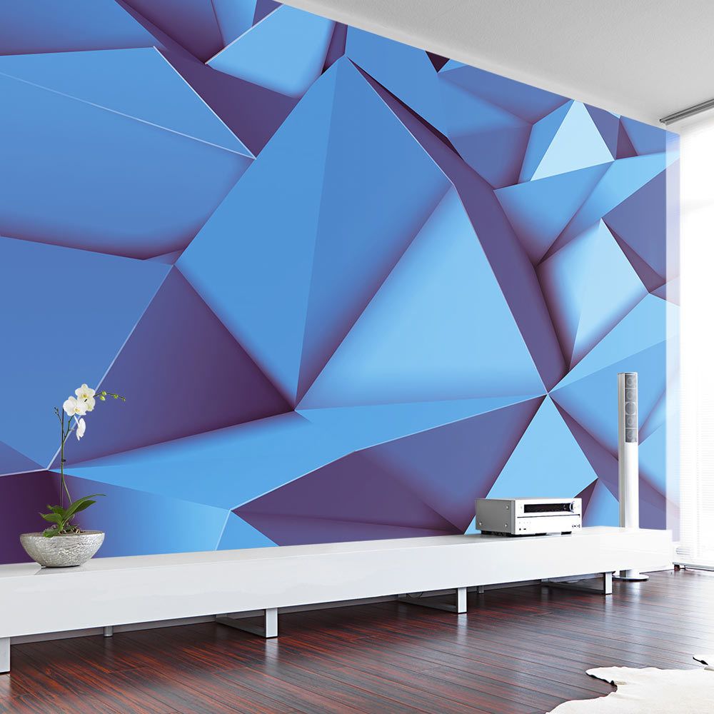 Bimago - Papier peint - Royal blue - Décoration, image, art | Abstractions | Moderne | - Papier peint