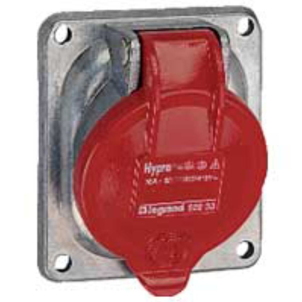 Legrand - prise tableau 63 ampères 3p+n+t ip44 rouge - legrand hypra 053834 - Fiches électriques