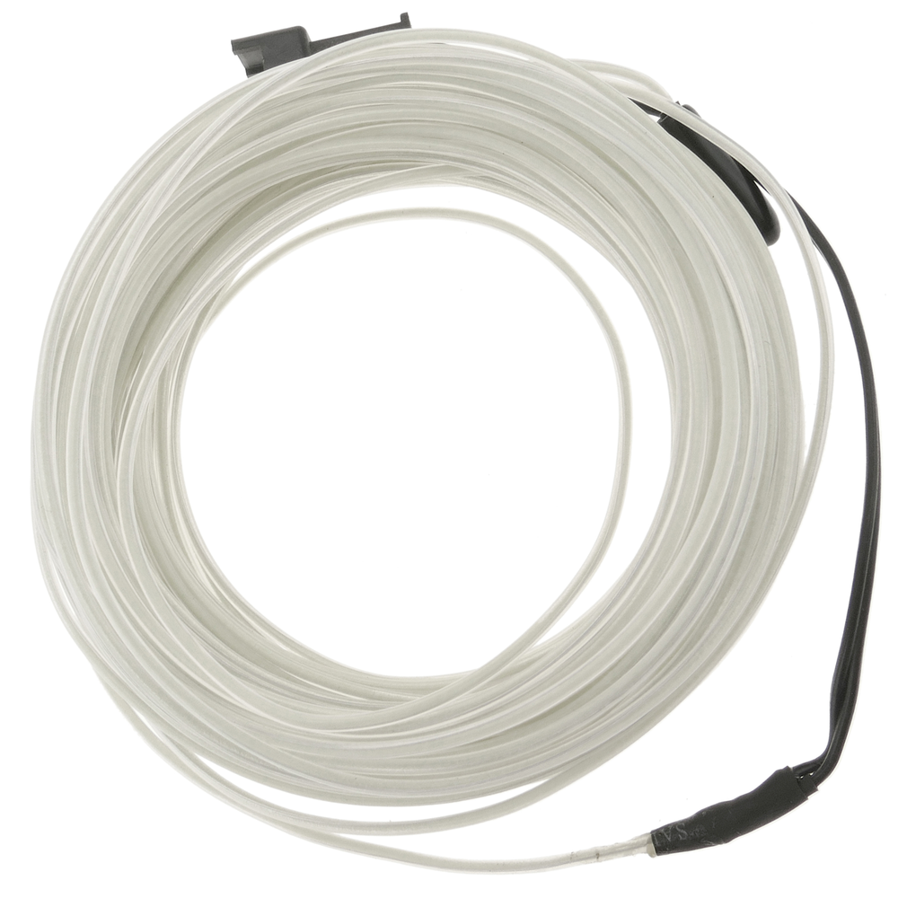 Bematik - 2.3mm de câble bobine blanche électroluminescent 10m connecté à 220VAC - Fils et câbles électriques