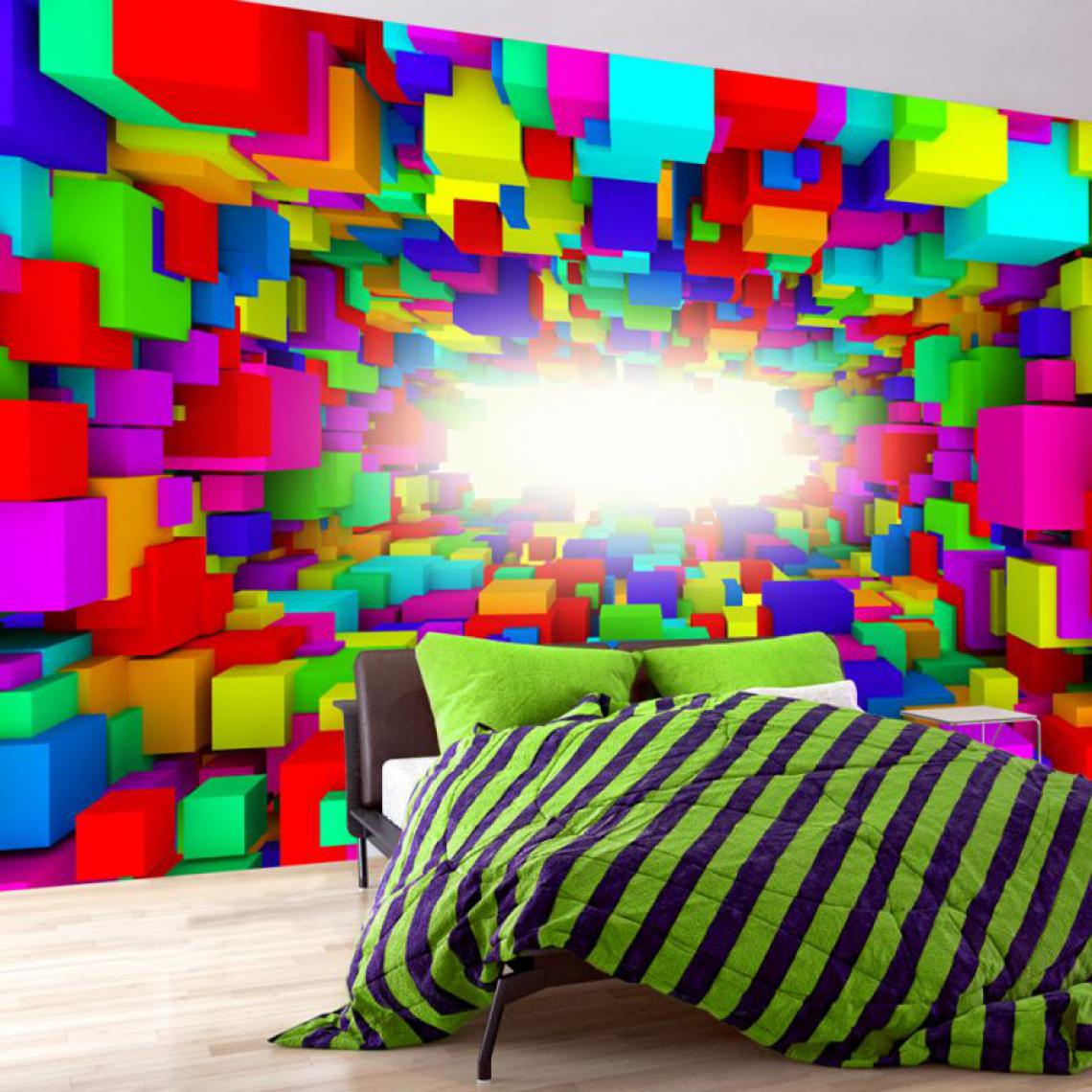Artgeist - Papier peint - Light In Color Geometry .Taille : 400x280 - Papier peint
