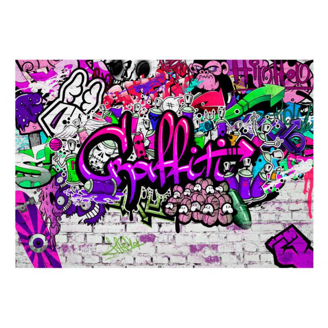 Artgeist - Papier peint - Purple Graffiti .Taille : 150x105 - Papier peint