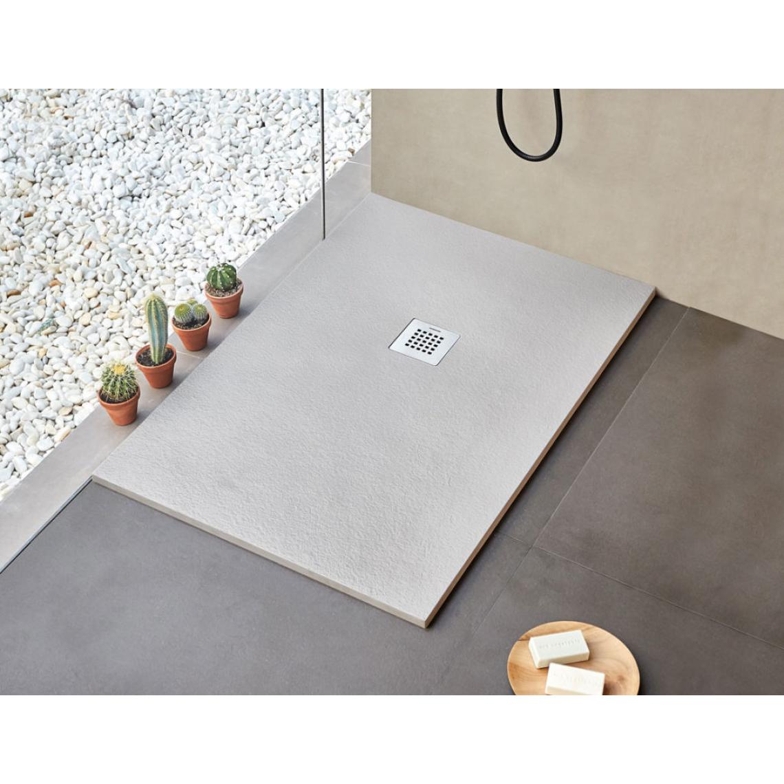 Sanycces - Receveur de douche rectangle gris Strato - 140 x 100 cm - Receveur de douche