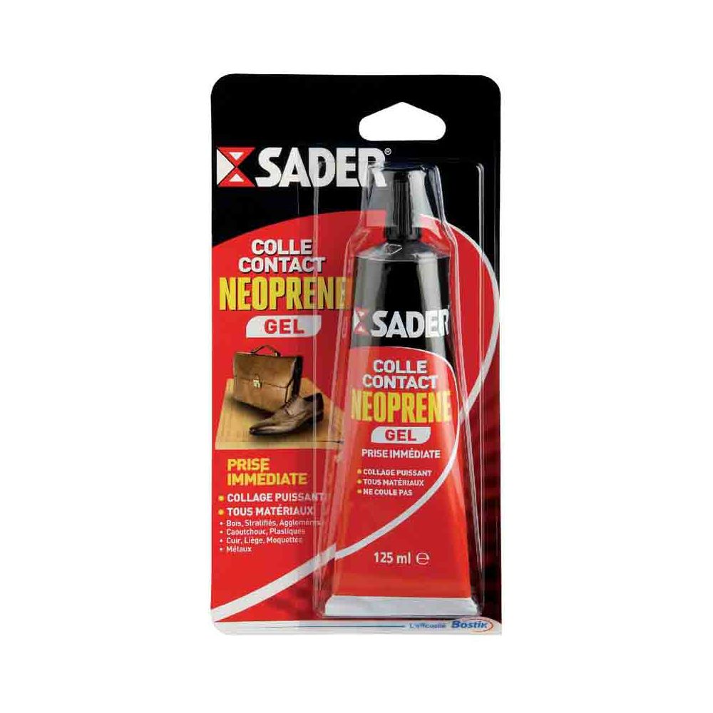 Sader - SADER - Colle néoprène contact gel 125 ml - Mastic, silicone, joint