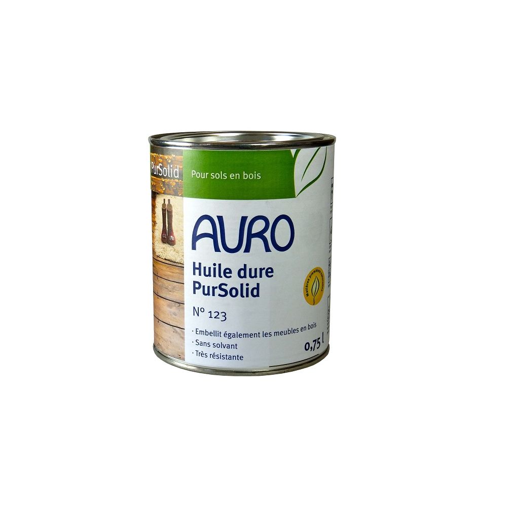 Auro - Auro - Huile dure pour Bois Pursolid 0,75L - N°123 - Peinture intérieure