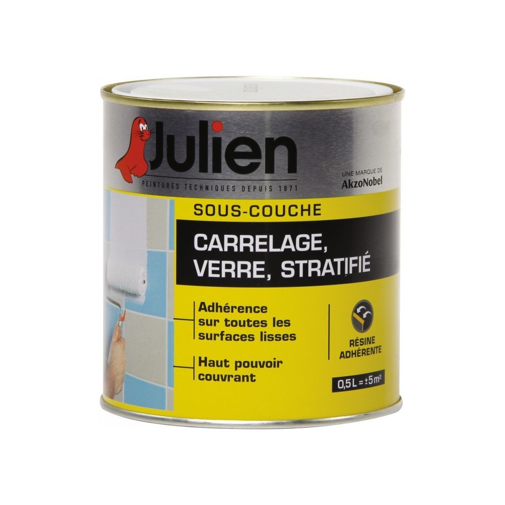 Julien - Sous-couche pour Carrelage / verre et stratifié - 500 ml - JULIEN - Peinture intérieure