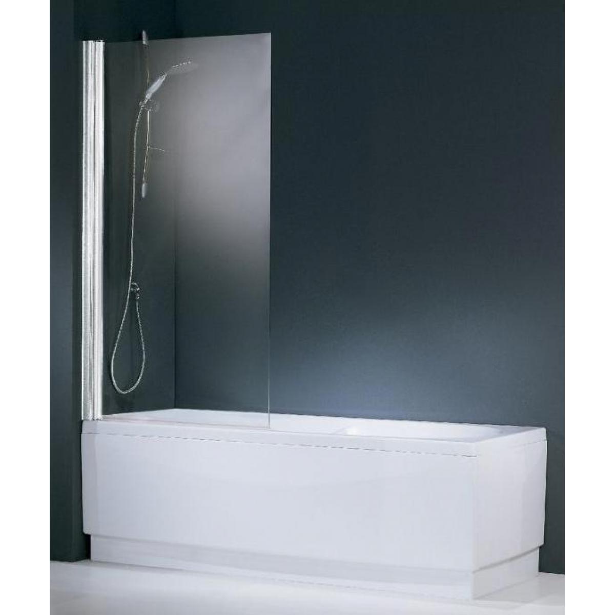 Novellini - Novellini - Pare-baignoire transparent pivotant 80 cm AURORA - AURORAN180-1A - Pare-baignoire
