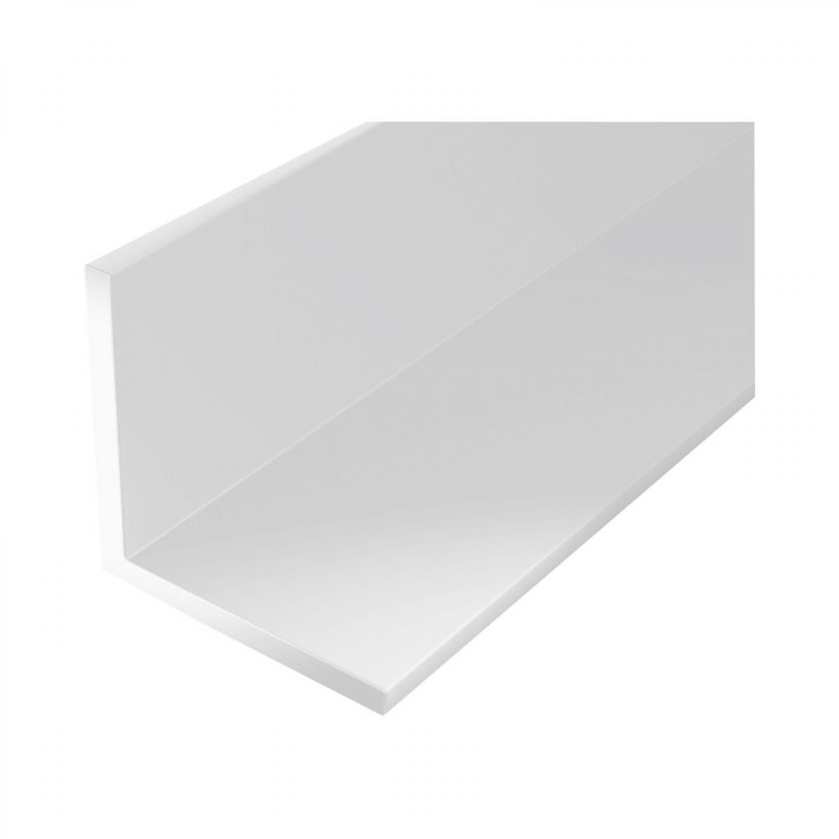 Gah Alberts - Profilé angle plastique 2000/15x15mm blanc - Profilé de finition pour carrelage