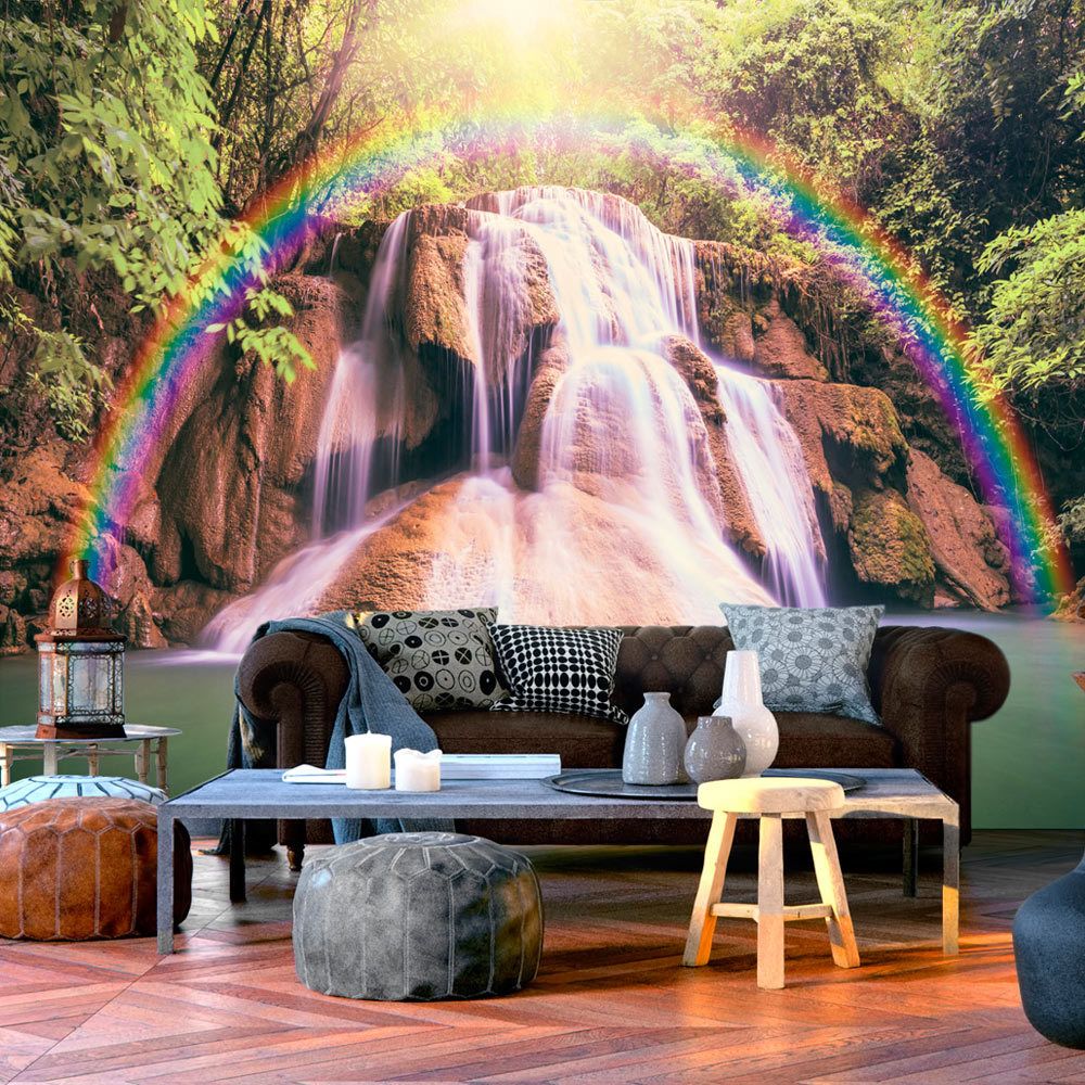 marque generique - 150x105 Papier peint Rivière et cascade Paysages Moderne Magical Waterfall - Papier peint
