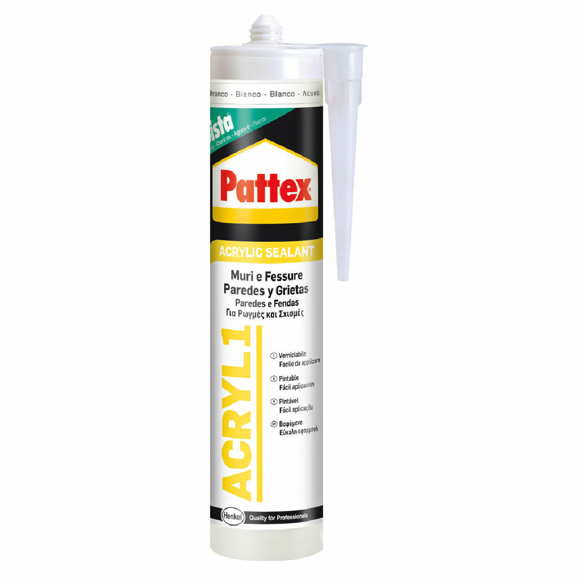 Pattex - Pattex mastic acrylique intérieurs cadres répare les fissures bricolage ACRYL1 - Mastic, silicone, joint