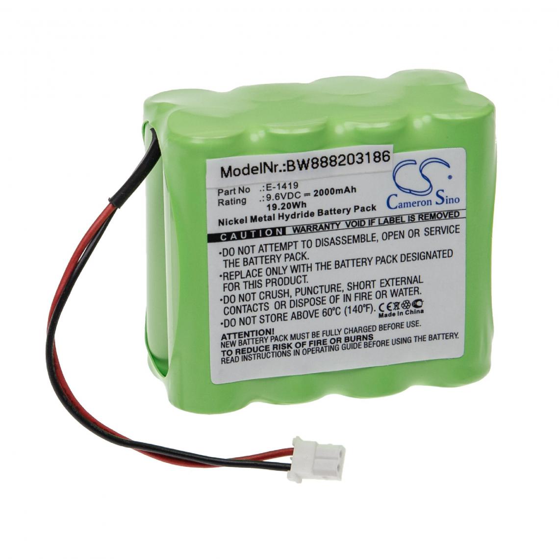 Vhbw - vhbw Batterie compatible avec Ampall SP-8800 Syringe Pump appareil médical (2000mAh, 9,6V, NiMH) - Piles spécifiques