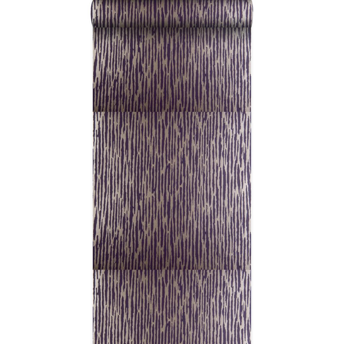 Origin - Origin papier peint camouflage violet foncé - 307104 - 52 cm x 10,05 m - Papier peint