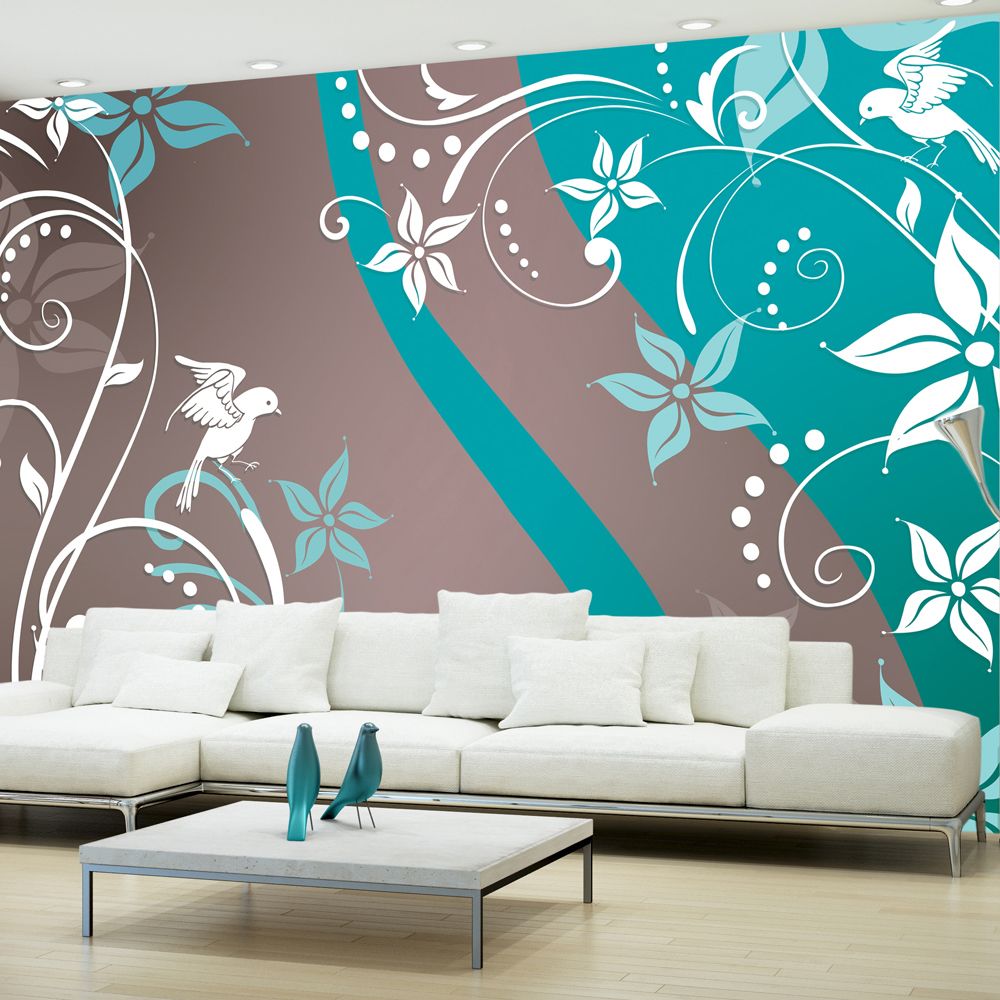 Bimago - Papier peint - Floral fantasy III - Décoration, image, art | Fonds et Dessins | Motifs floraux | - Papier peint