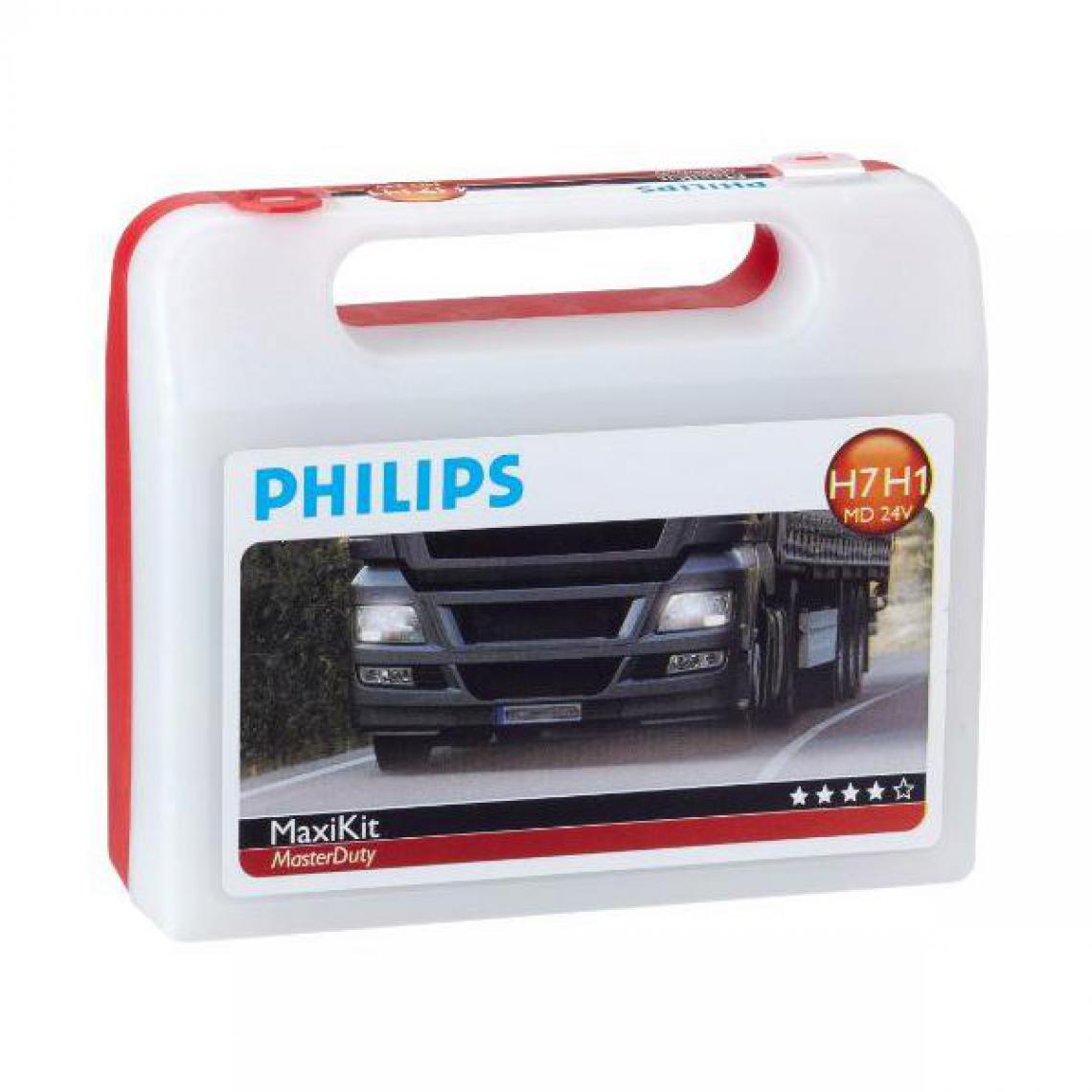 Philips - Philips Kit maxi d'ampoules de rechange MasterDuty H1 / H7 24 V - Ampoules LED