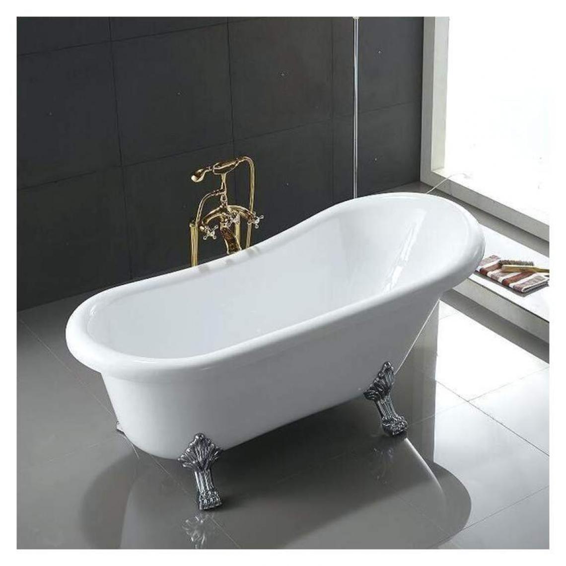 Arati Bath And Shower - Baignoire autoportante avec pieds rétro vintage français Maiorca - Baignoire
