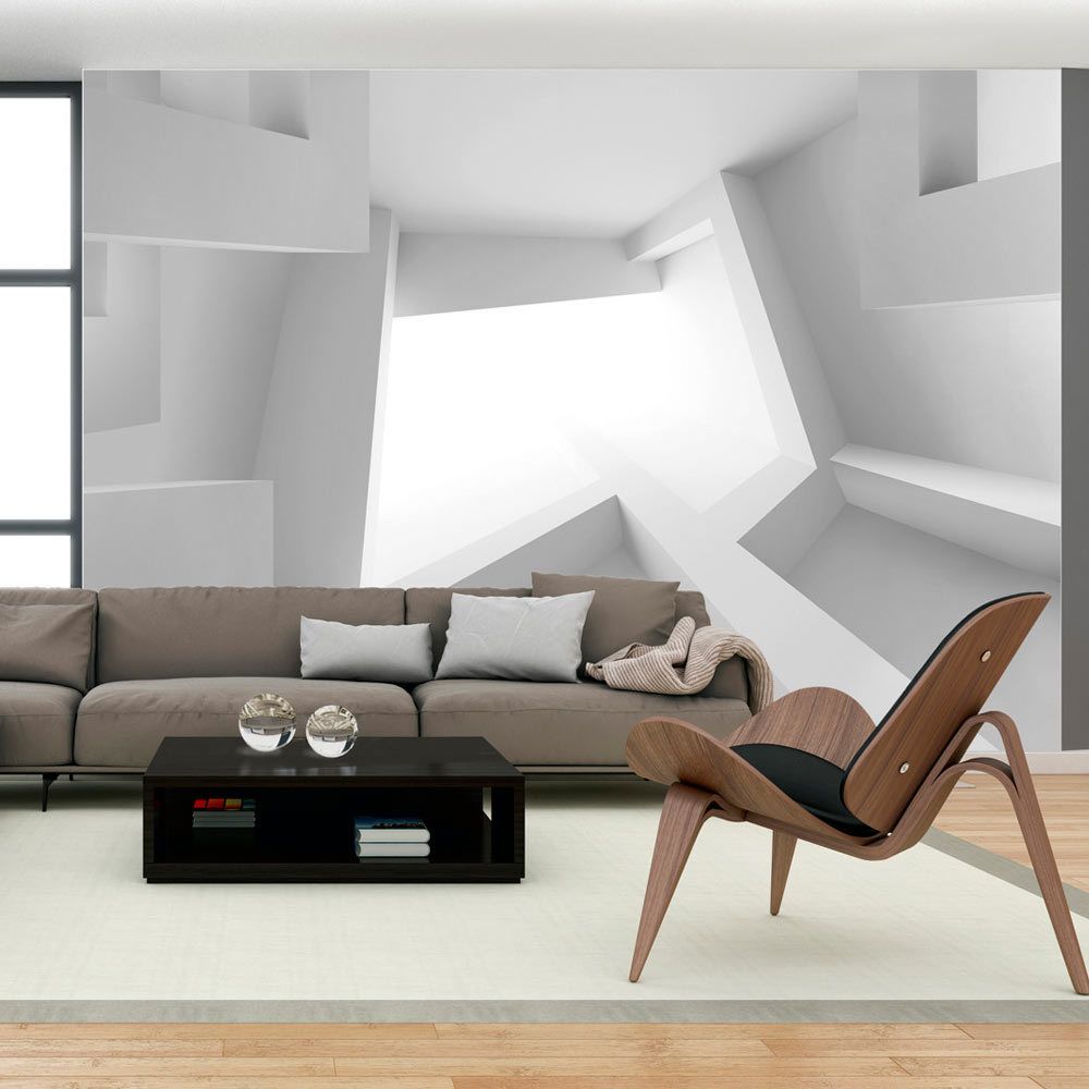 Bimago - Papier peint - White room - Décoration, image, art | 3D et Perspective | - Papier peint