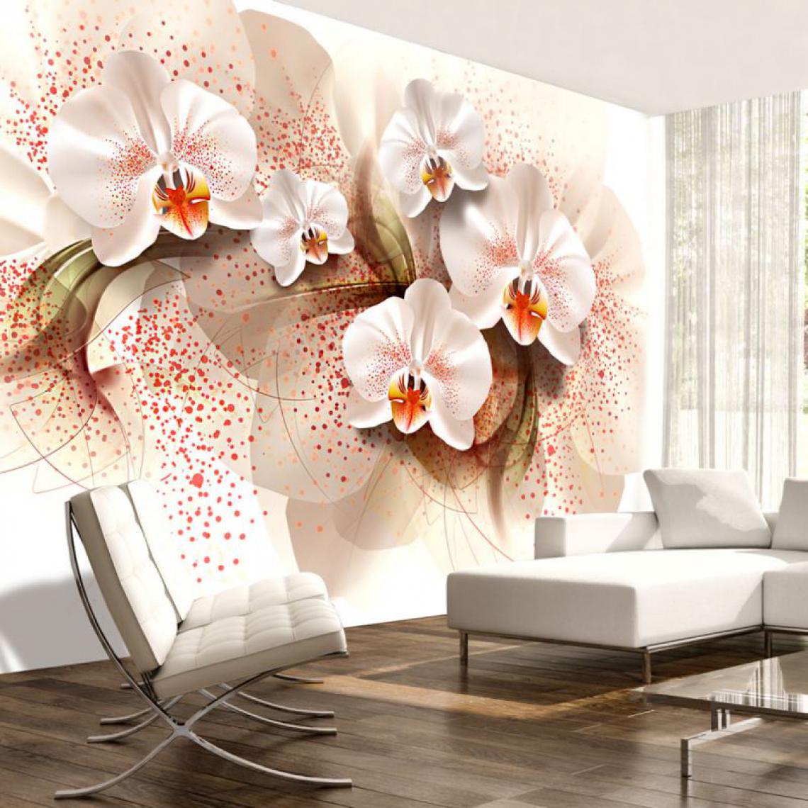 Artgeist - Papier peint - Pale yellow orchids .Taille : 400x280 - Papier peint