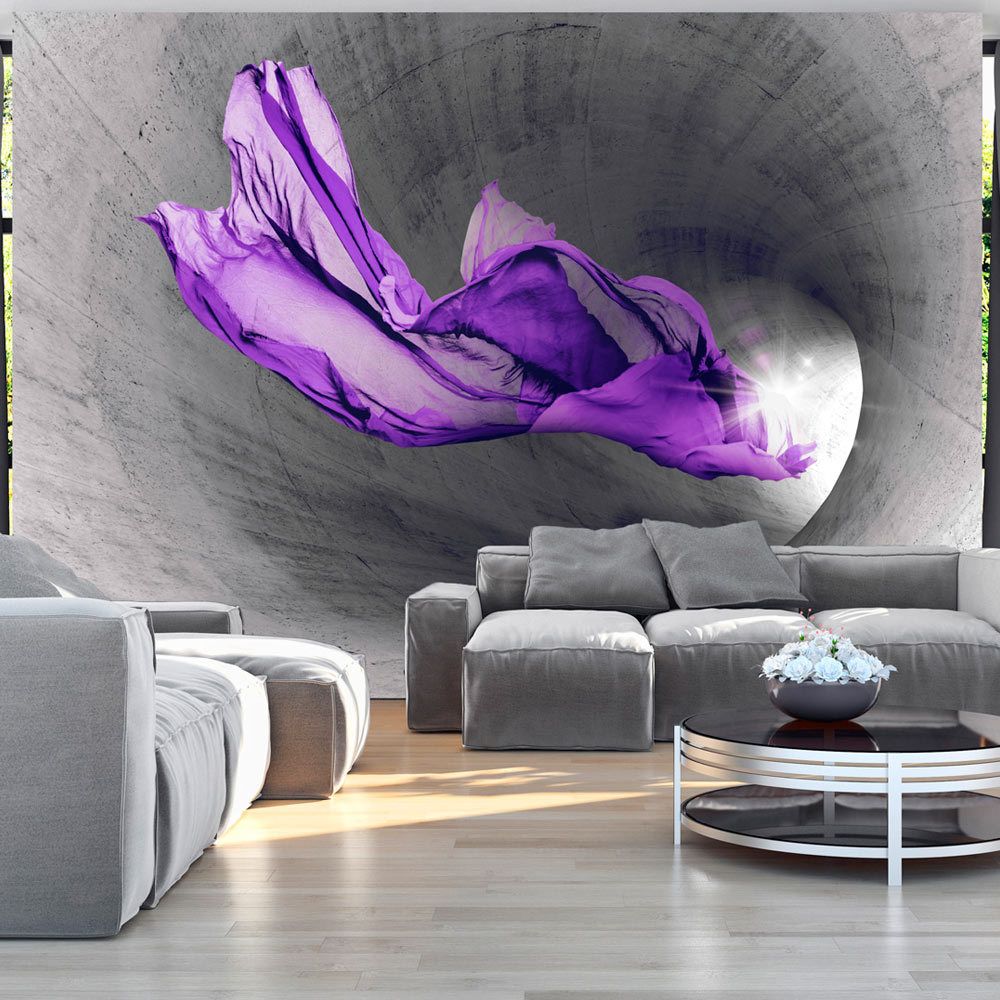 marque generique - 200x140 Papier peint Moderne Abstractions Admirable Purple Apparition - Papier peint