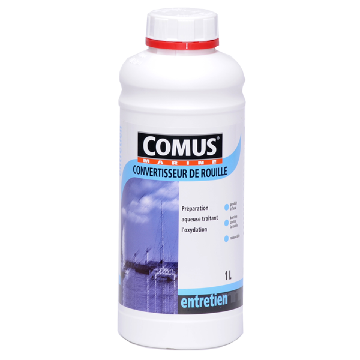 Comus - CONVERTISSEUR DE ROUILLE 125ML - Solution Acide Minérale en phase aqueuse - COMUS MARINE - Peinture extérieure