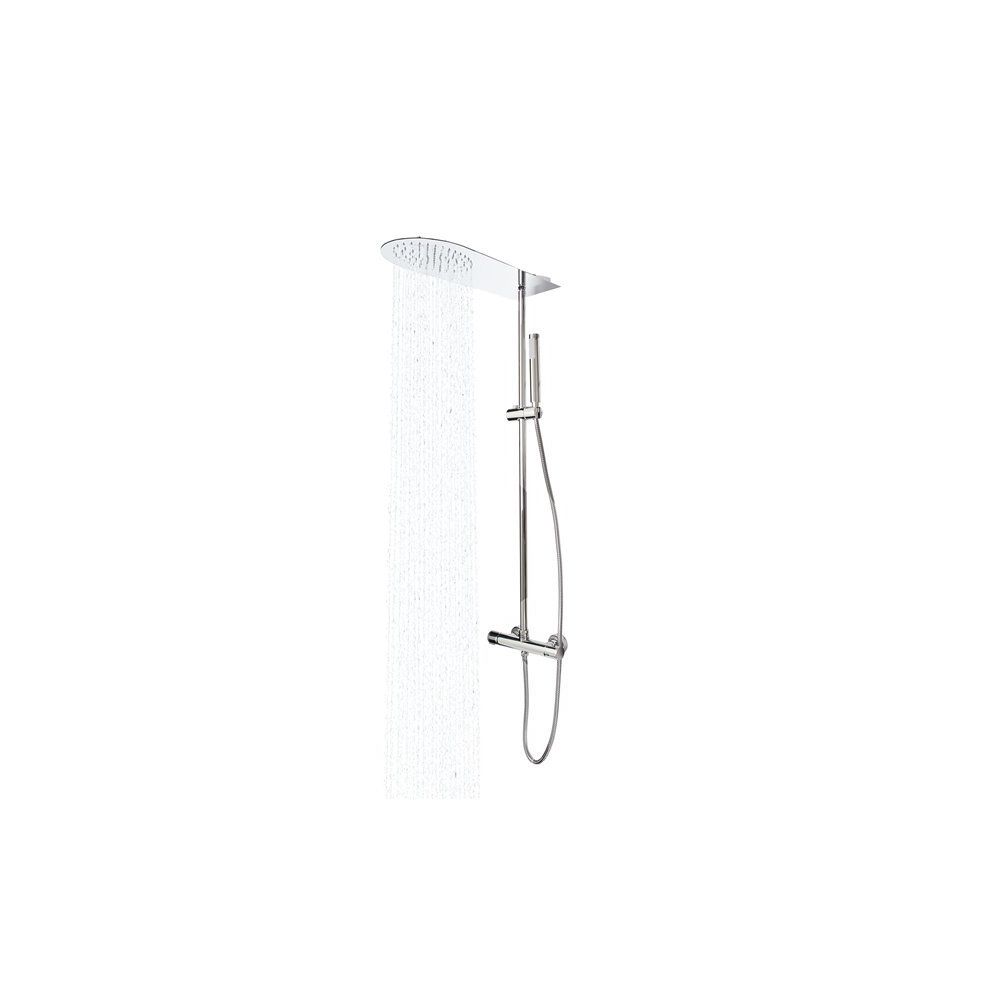 marque generique - Colonne de douche design avec mitigeur thermostatique Pommeau et douchette - Colonne de douche