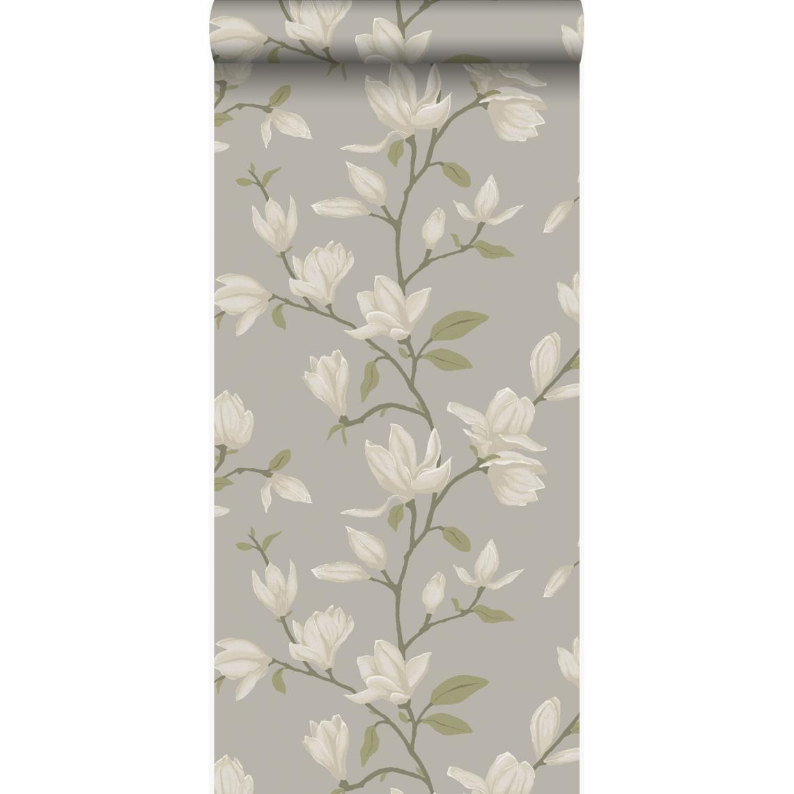 Origin - Origin papier peint magnolia vert - 347046 - 53 cm x 10,05 m - Papier peint