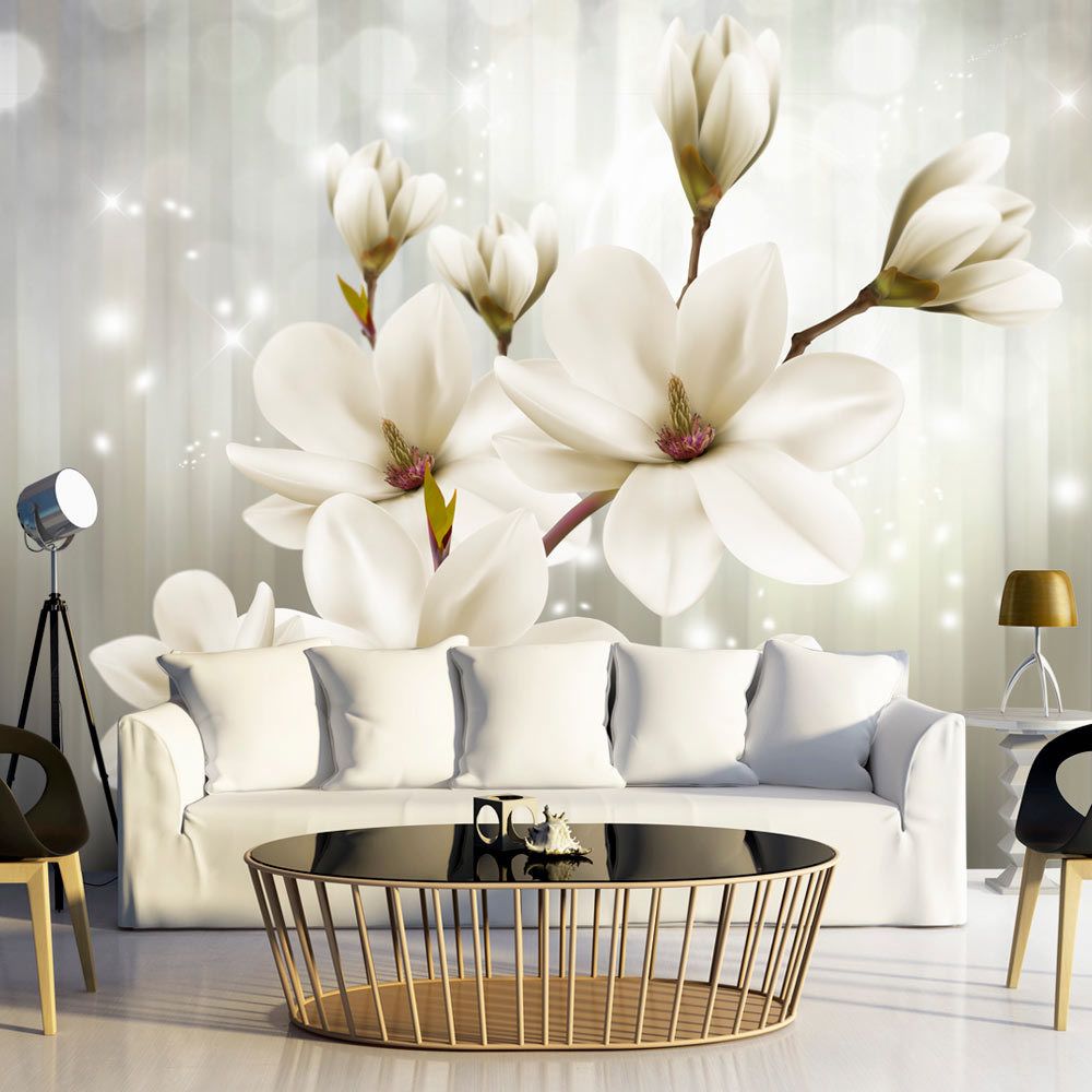 Bimago - Papier peint - Flower Nymph - Décoration, image, art | Fleurs | Magnolias | - Papier peint