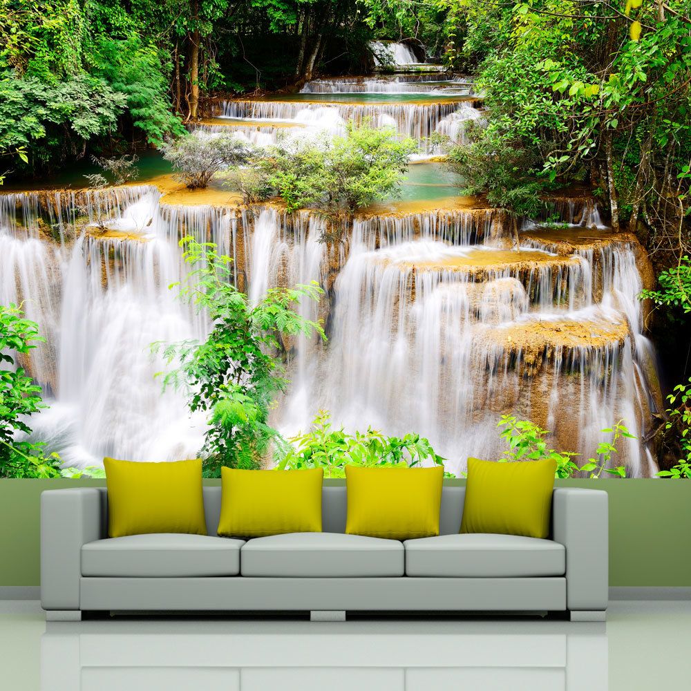 marque generique - 250x175 Papier peint Rivière et cascade Paysages Splendide Thai waterfall - Papier peint