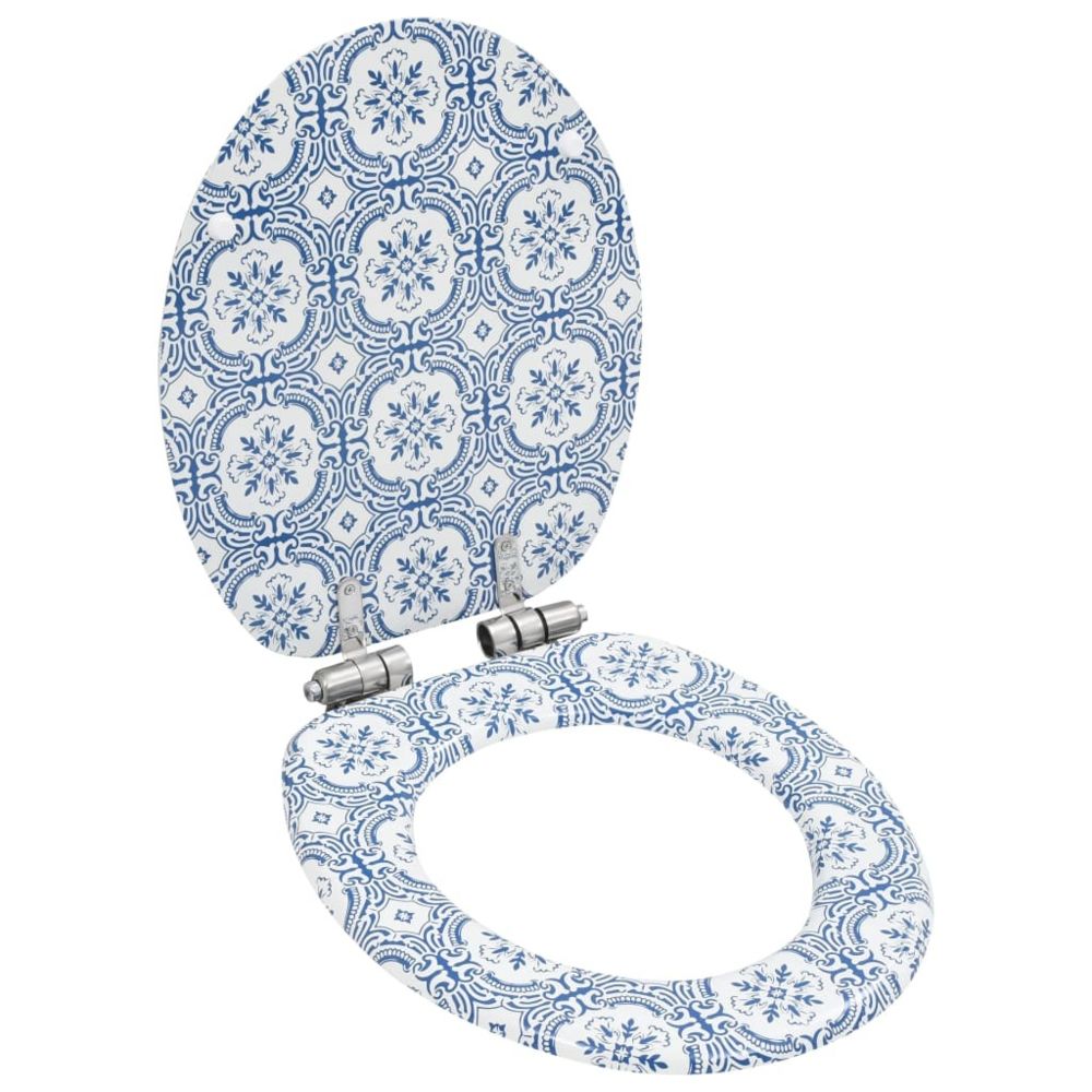 marque generique - Inedit Accessoires pour bidets & toilettes gamme La Valette Siège WC MDF Couvercle à fermeture en douceur Porcelaine - Bidet