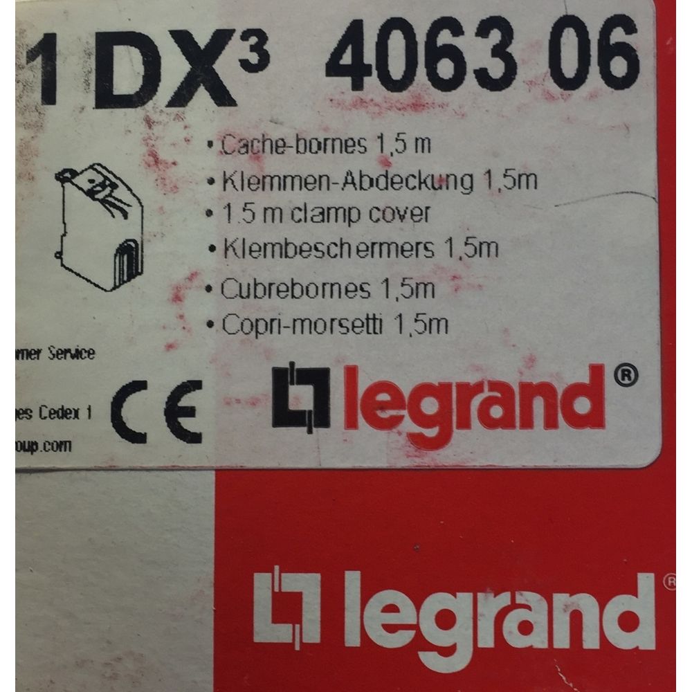 Legrand - Legrand 406306 - Cache bornes pour produits dx³ 1,5 modules/pôle - Adaptateurs