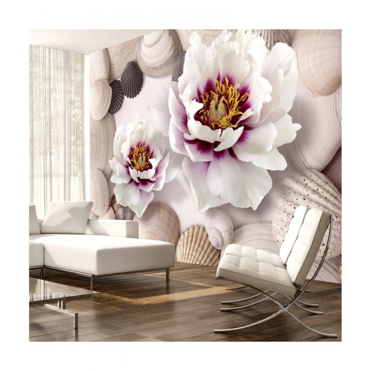Artgeist - Papier peint - Flowers and Shells 100x70 - Papier peint