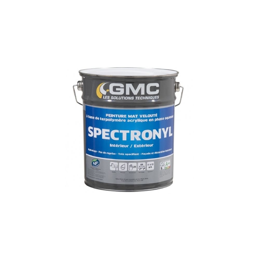 Gmc - SPECTRONYL BLANC 15L Peinture à base de terpolymère acrylique en phase aqueuse-GMC - Peinture intérieure