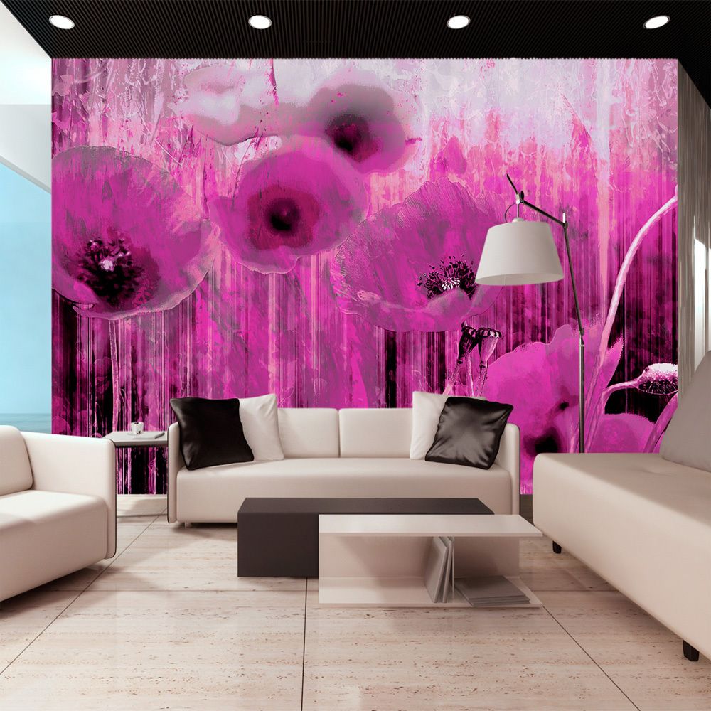 marque generique - 400x280 Papier peint Coquelicots Fleurs Superbe Pink madness - Papier peint
