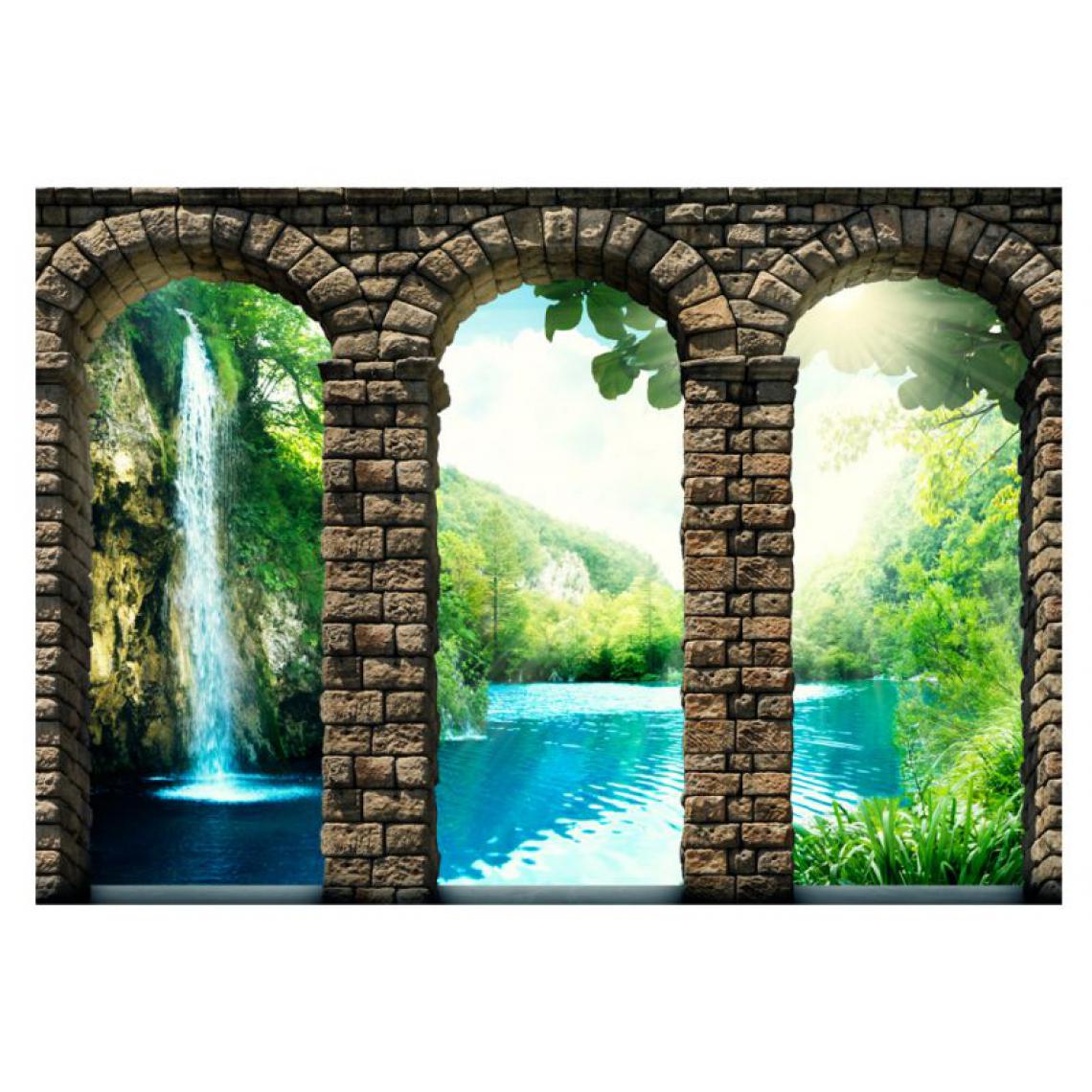 Artgeist - Papier peint - Mysterious waterfall .Taille : 100x70 - Papier peint