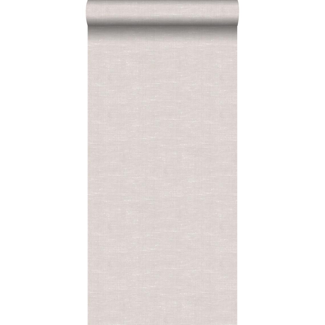ESTAhome - ESTAhome papier peint lin brun grisé - 148695 - 53 cm x 10,05 m - Papier peint