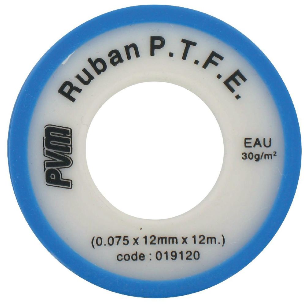Pvm - Ruban P.T.F.E PVM L. 12m l. 12mm Ep.75microns - Produit préparation avant pose