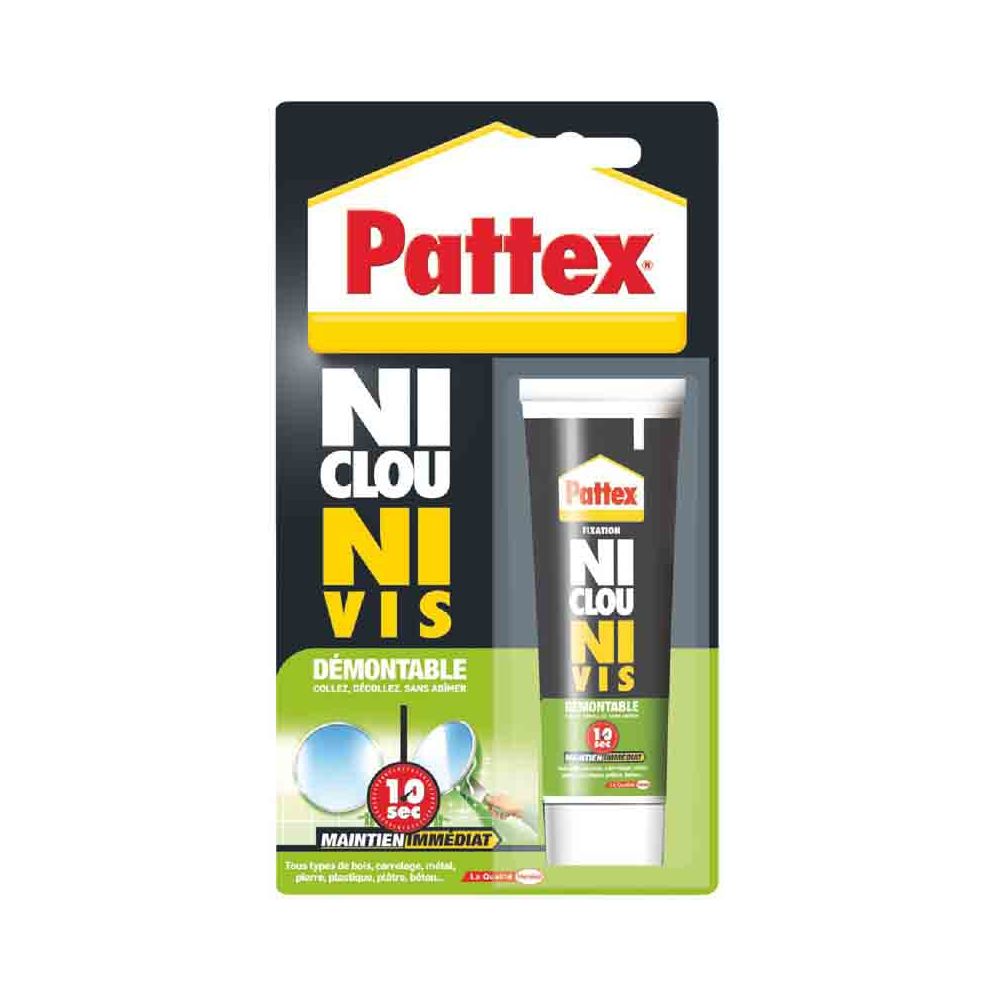 Pattex - PATTEX - Mastic Ni clou ni vis démontable 100 g - Mastic, silicone, joint