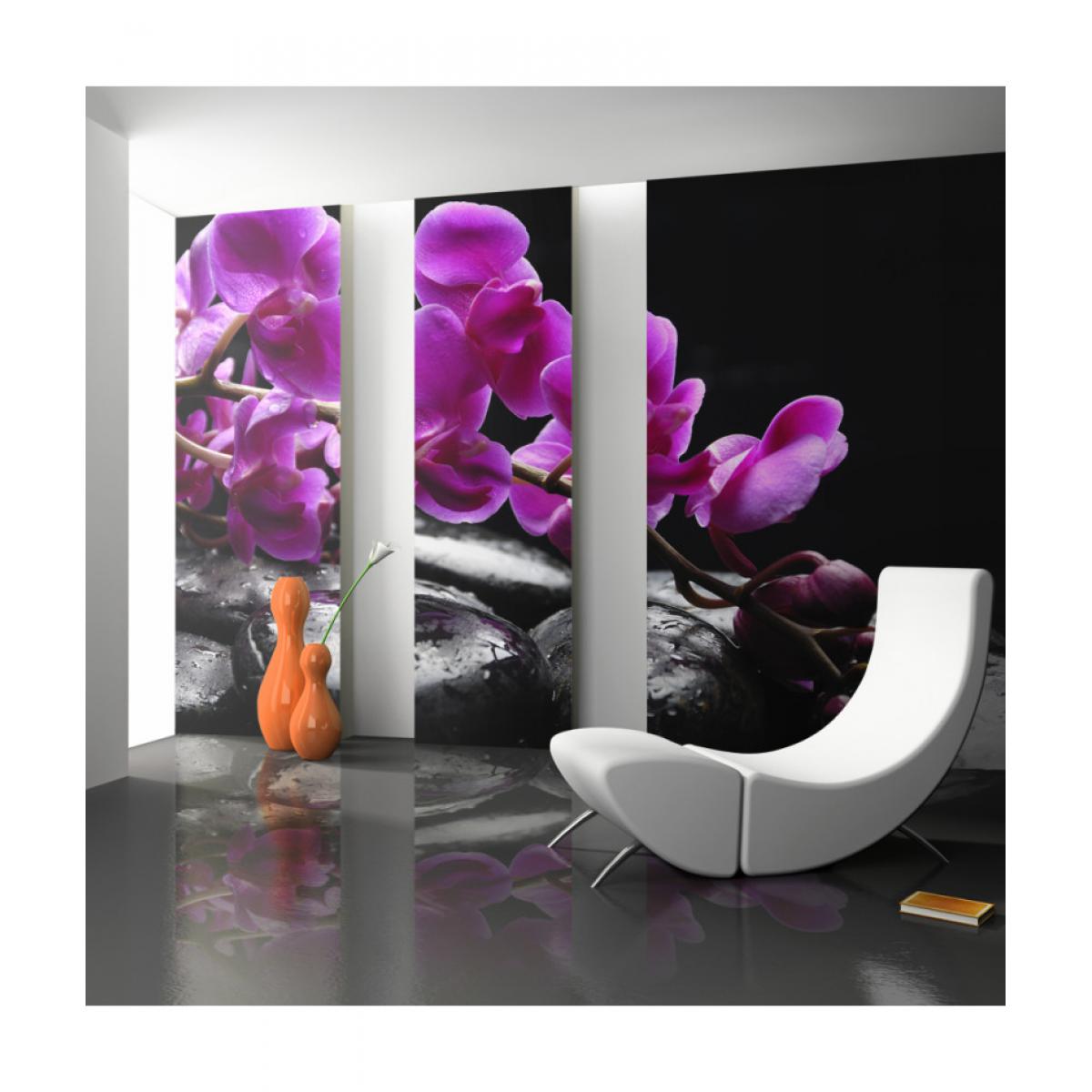 Artgeist - Papier peint - Moment de détente : orchidée et pierres zen 300x231 - Papier peint
